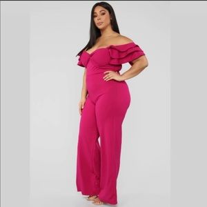 Magnify Me Magenta Jumpsuit